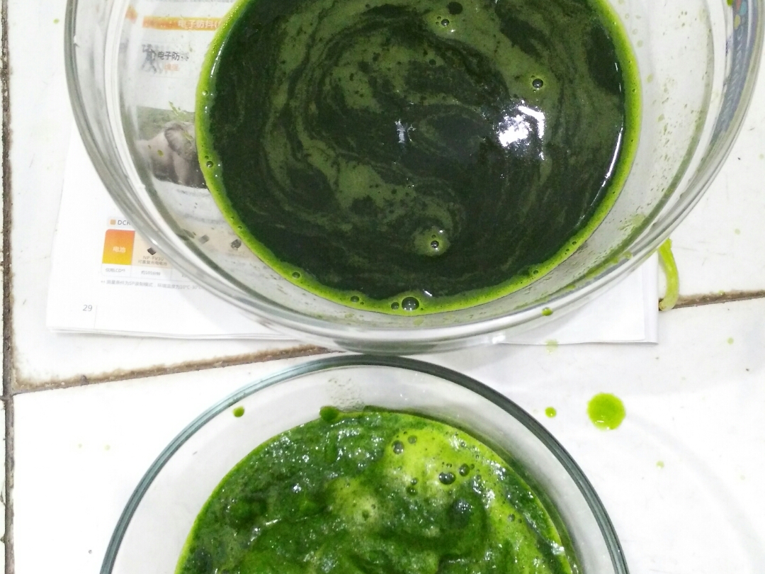 菠菜汁版綠色春餅(煎與蒸)的做法 步骤8
