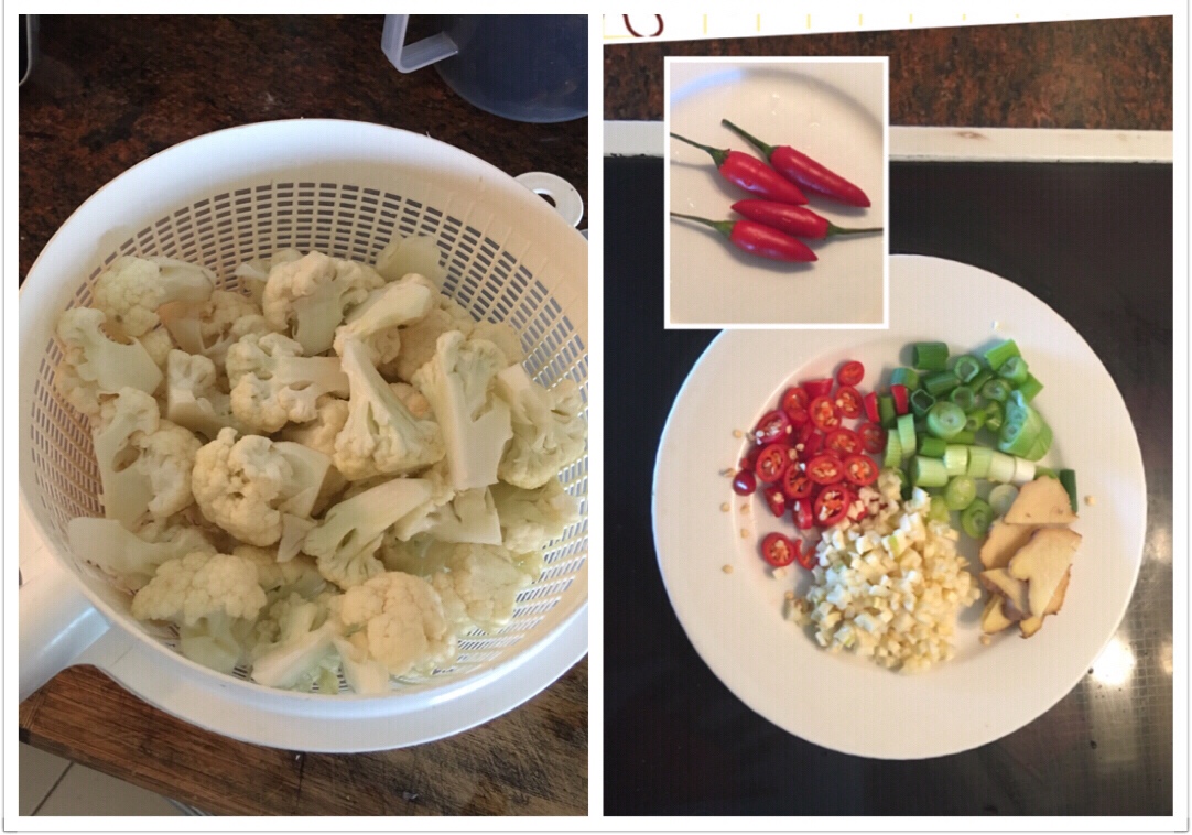 全素干鍋菜花的做法 步骤2