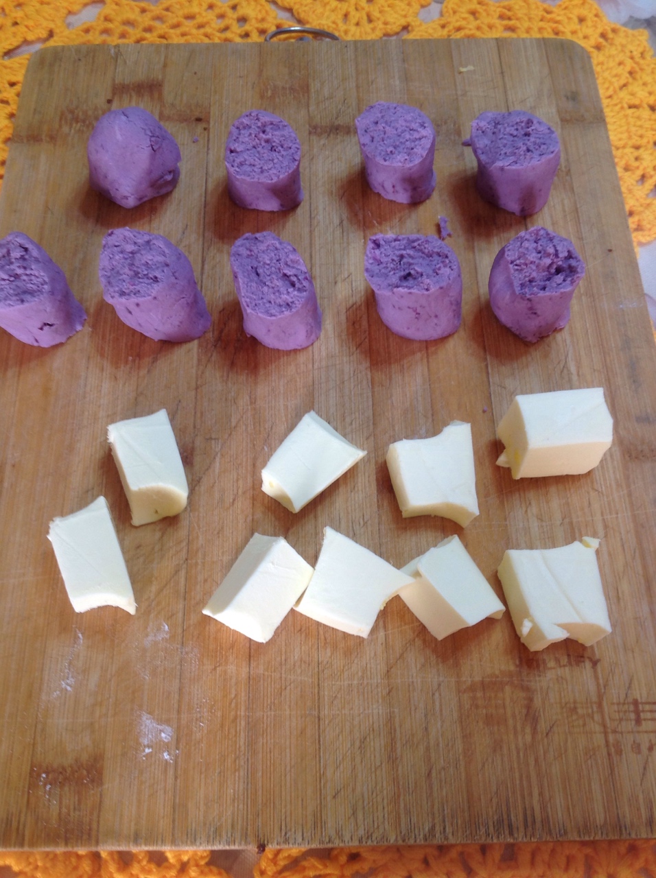 糯米紫薯乳酪球的做法 步骤3