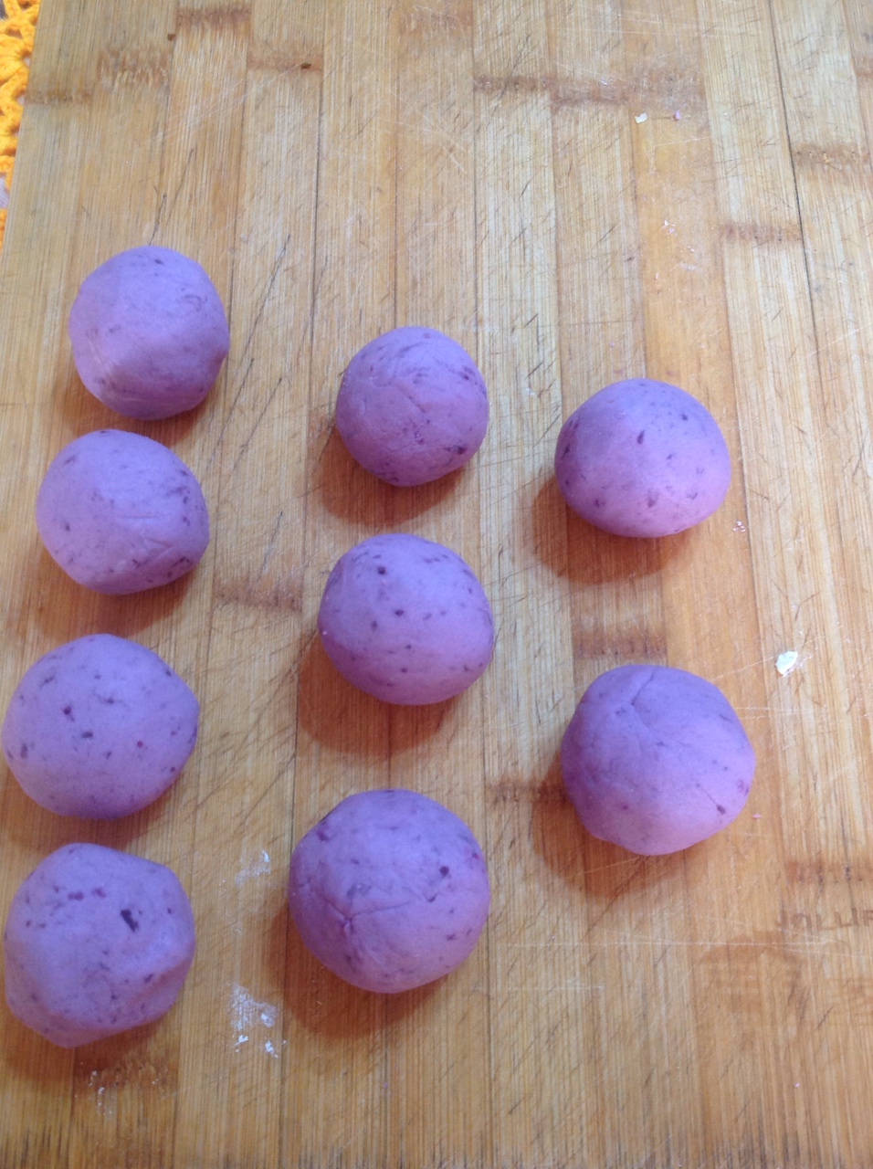 糯米紫薯乳酪球的做法 步骤5