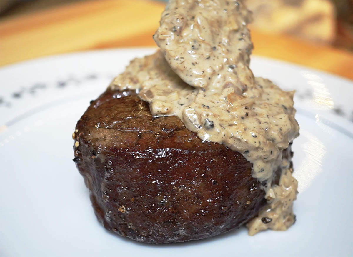 視頻【安迪西煮意】法式黑椒菲力牛排 Steak au Poivre的做法 步骤14