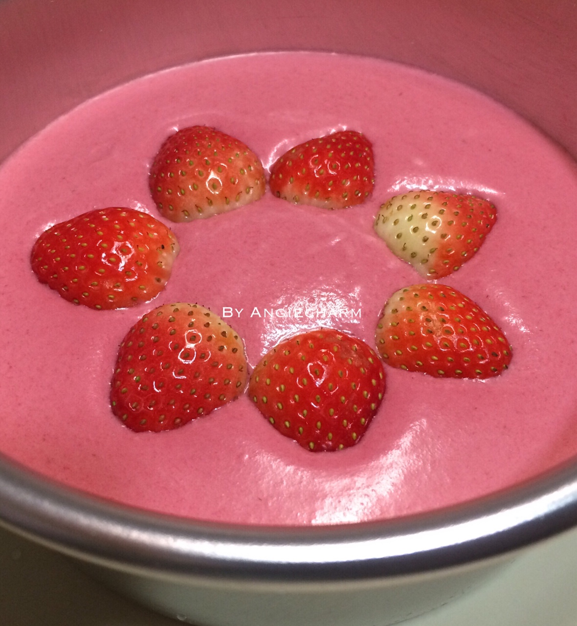 樹莓酸奶雙層慕斯的做法 步骤8