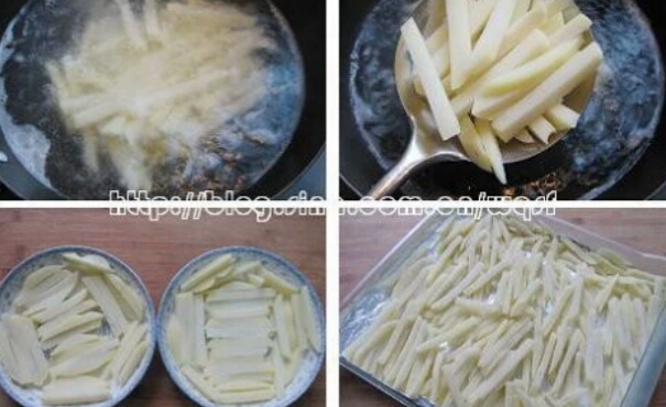 炸薯條的做法 步骤2