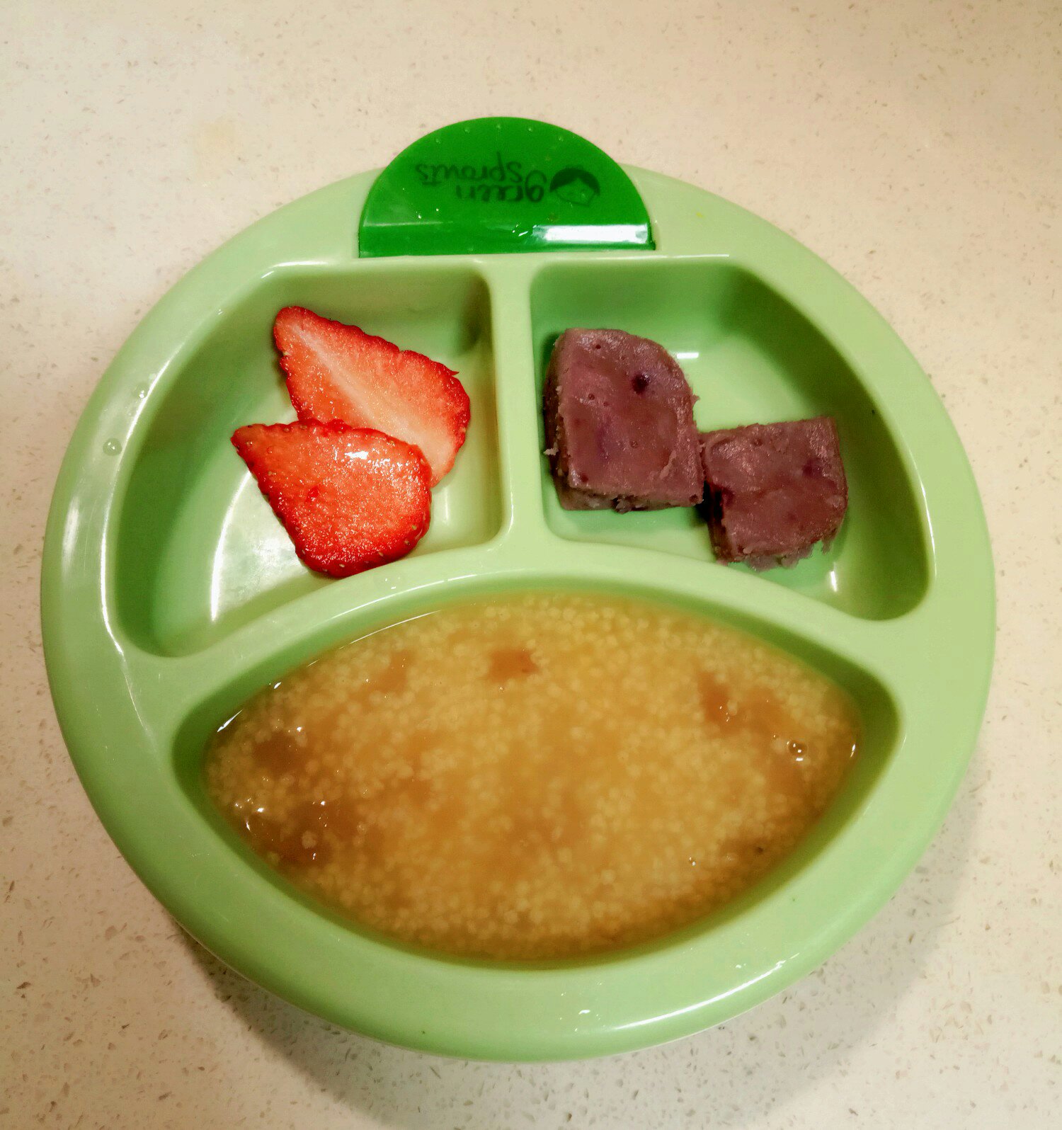 紫薯糕+紅棗小米粥（寶寶輔食，適合9+）的做法 步骤8
