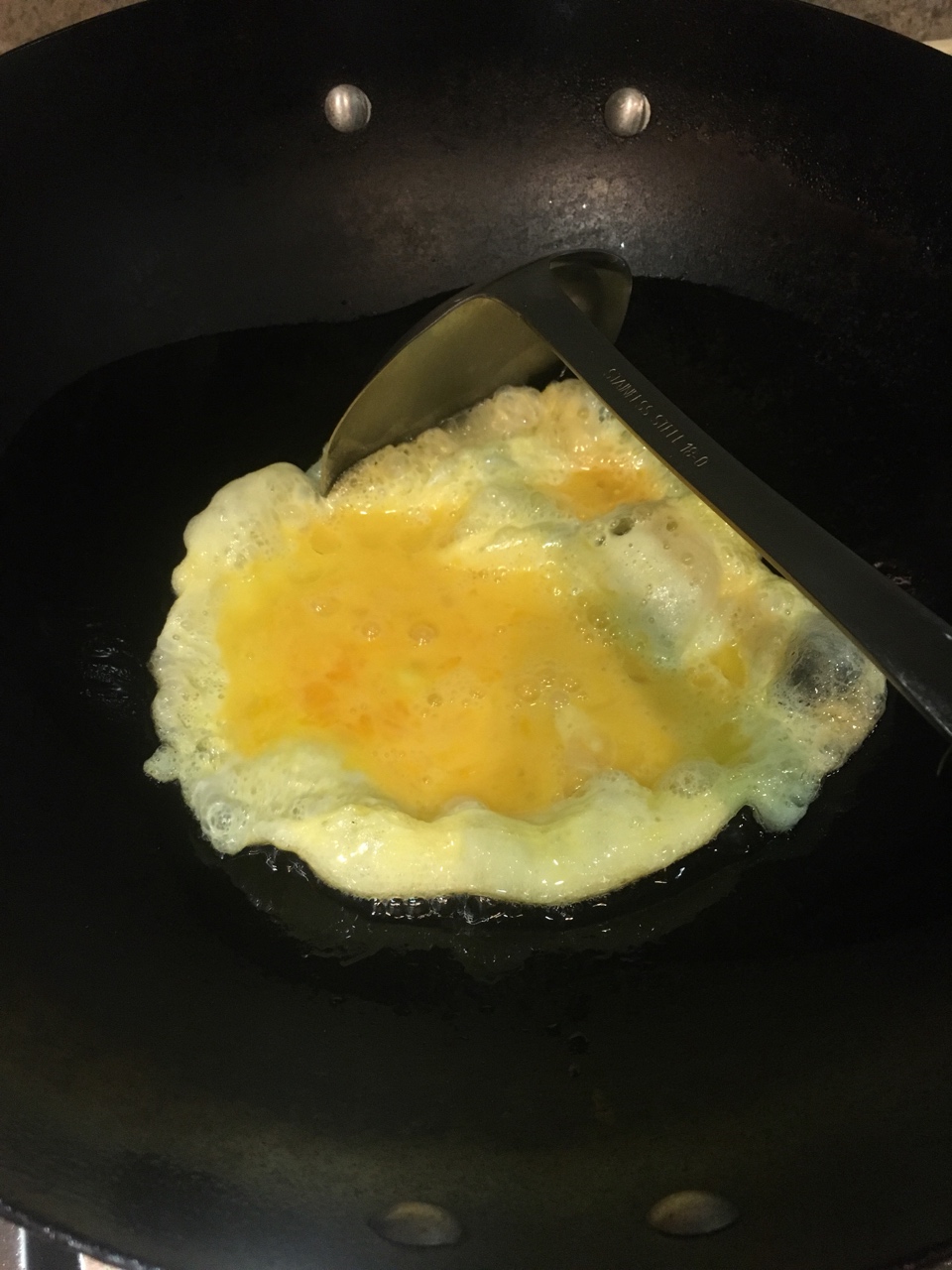 韭菜炒雞蛋的做法 步骤3
