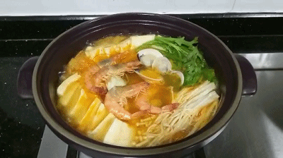 暖暖韓式泡菜海鮮鍋的做法 步骤6