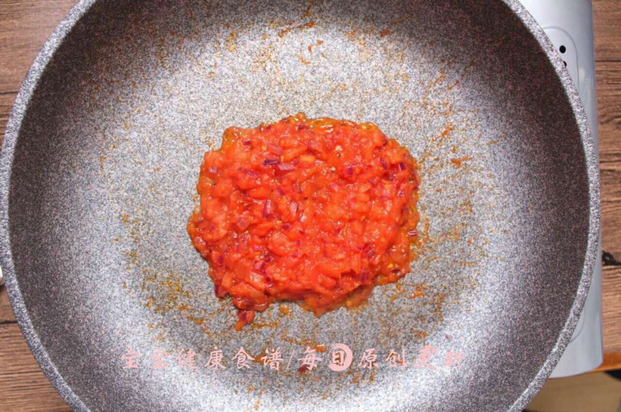 番茄燜豬肝 寶寶健康食譜的做法 步骤9