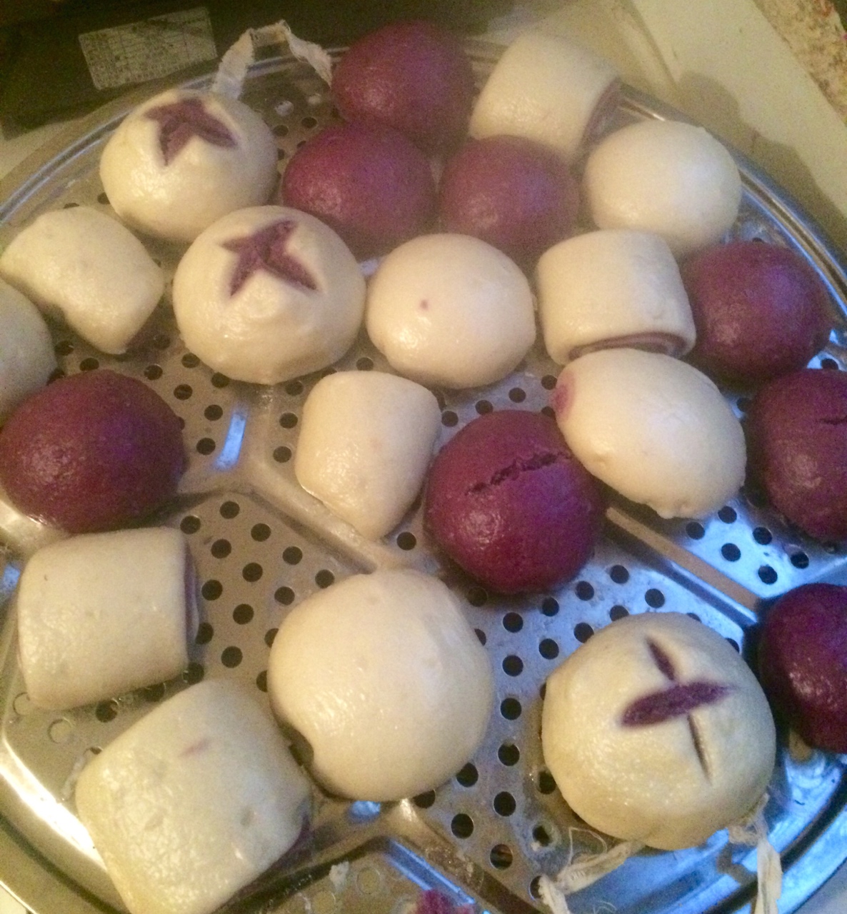 紫薯饅頭的做法 步骤3