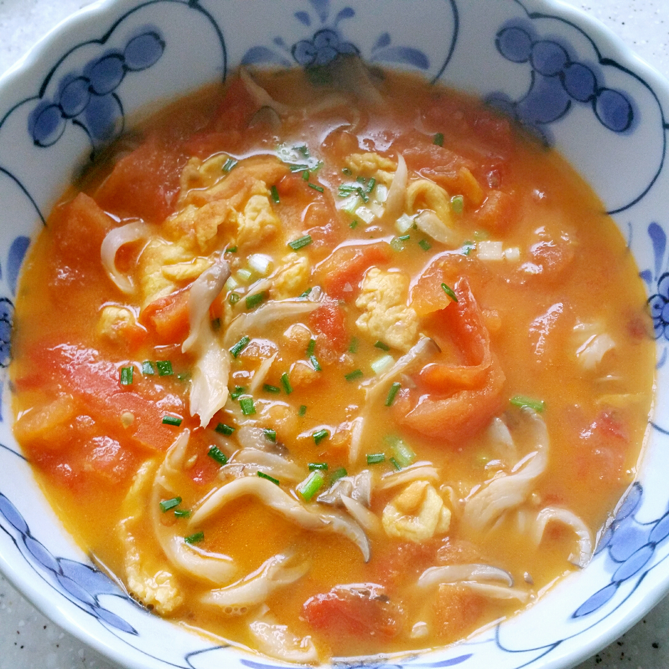 蕃茄平菇蛋湯的做法 步骤4