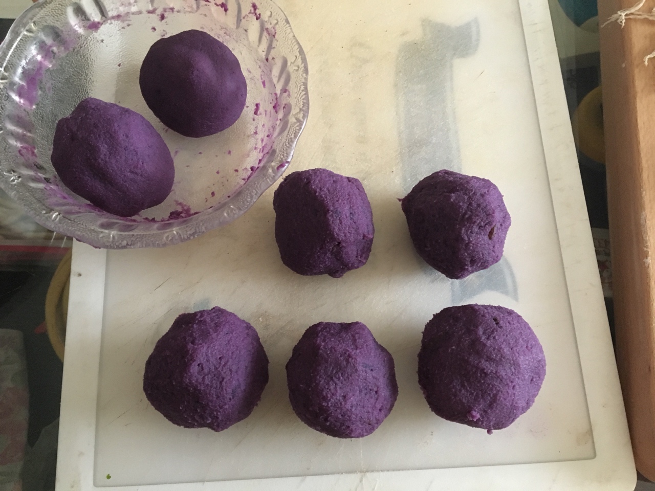 奶香紫薯全麥餐包的做法 步骤5
