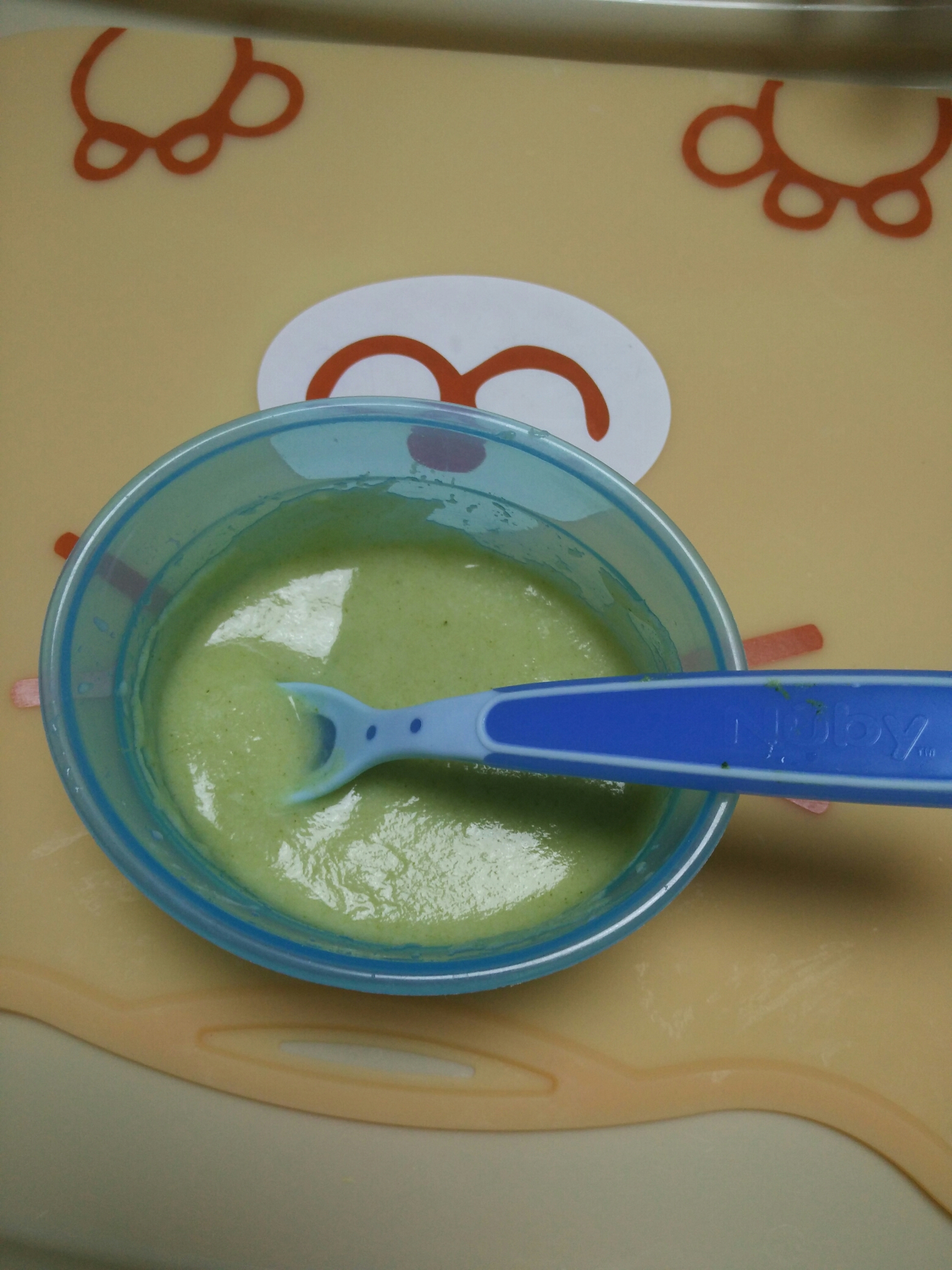 寶寶輔食☞西蘭花泥米粉的做法 步骤5