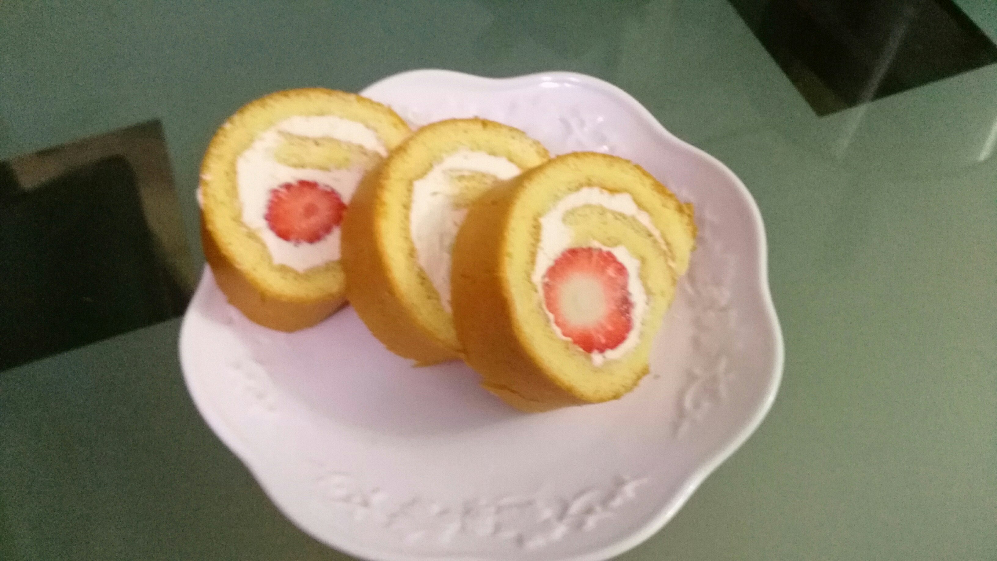 草莓蛋糕卷的做法 步骤1
