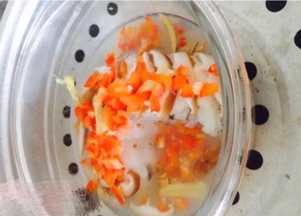 香菇彩椒蒸鱈魚（12個月）的做法 步骤4