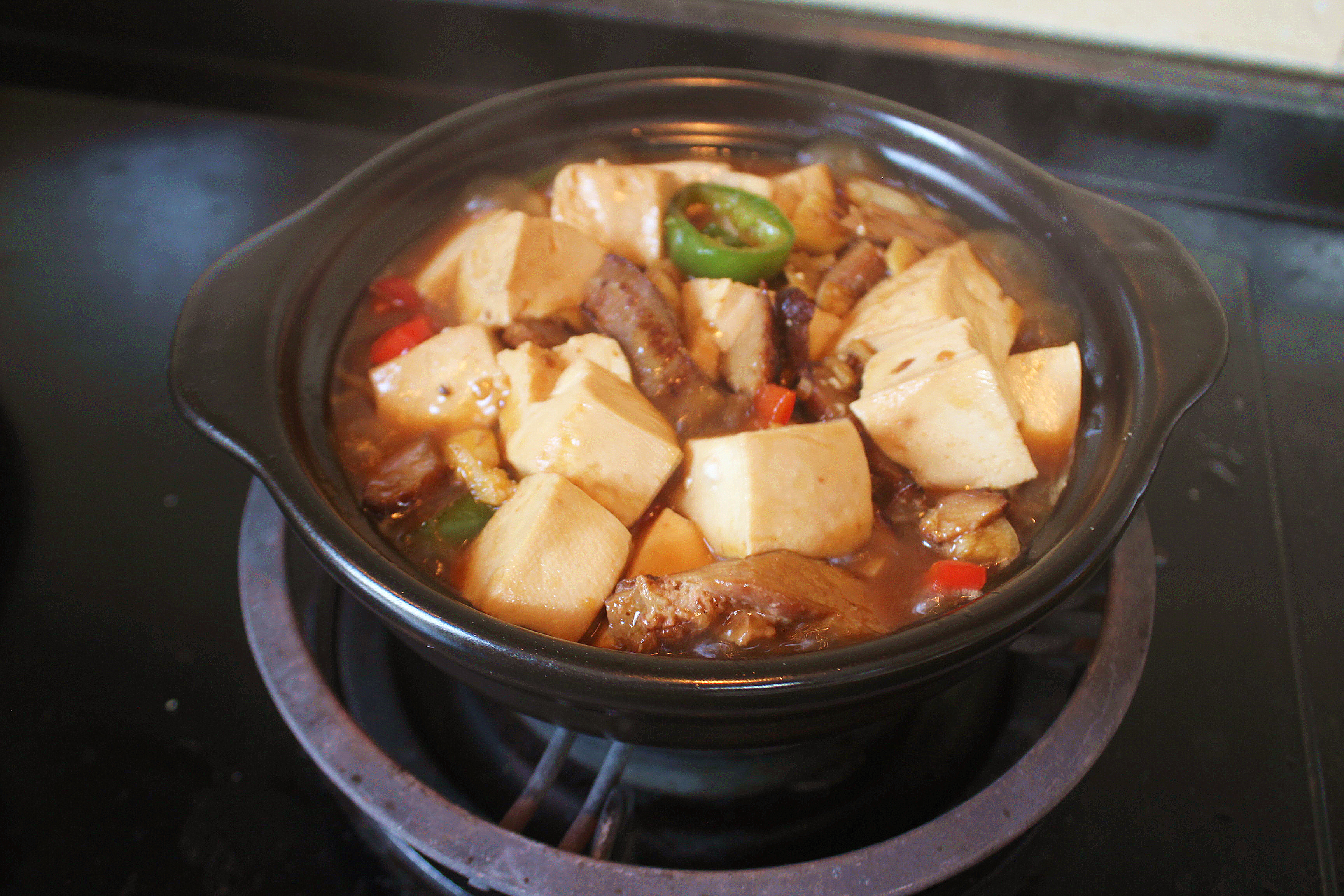 超級下飯的蜜汁叉燒豆腐煲的做法 步骤11
