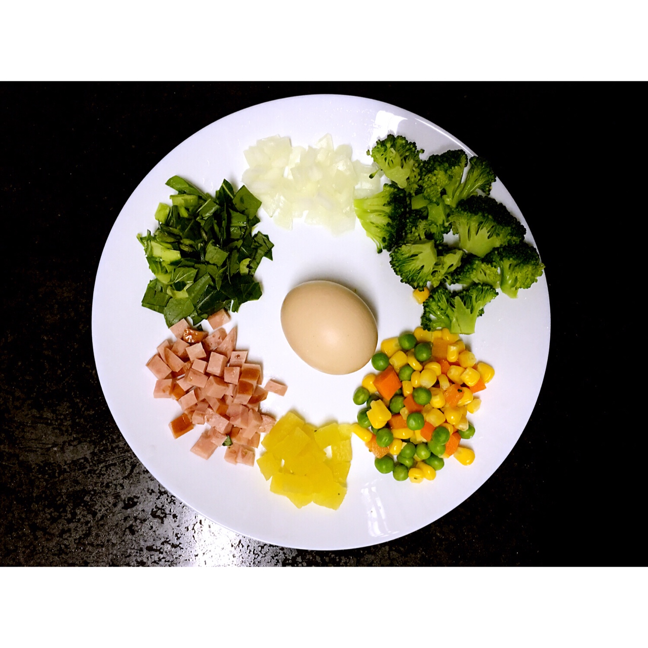低熱量健康繽紛蛋炒飯的做法 步骤1