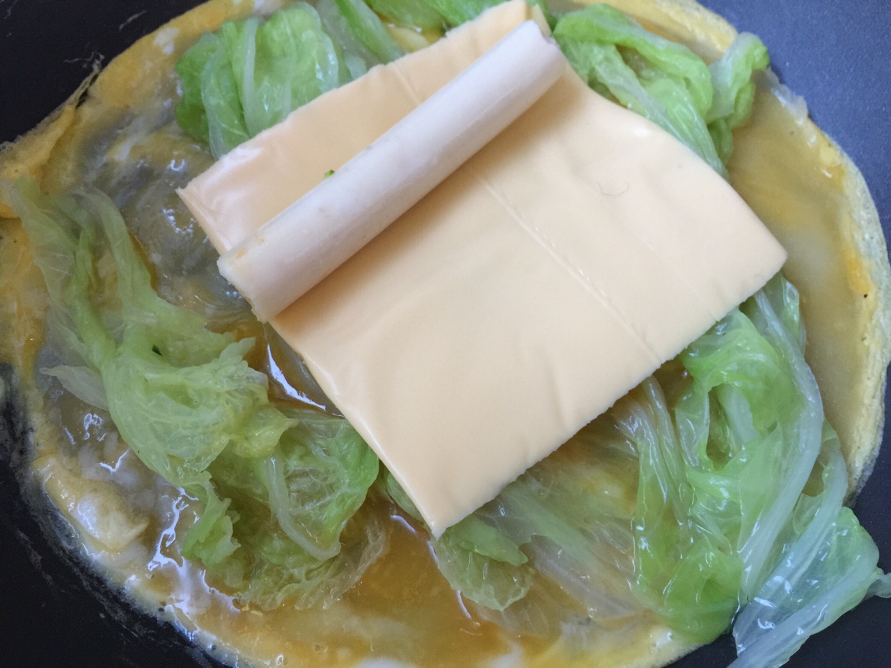 乳酪鱈魚腸蔬菜煎餅的做法 步骤5