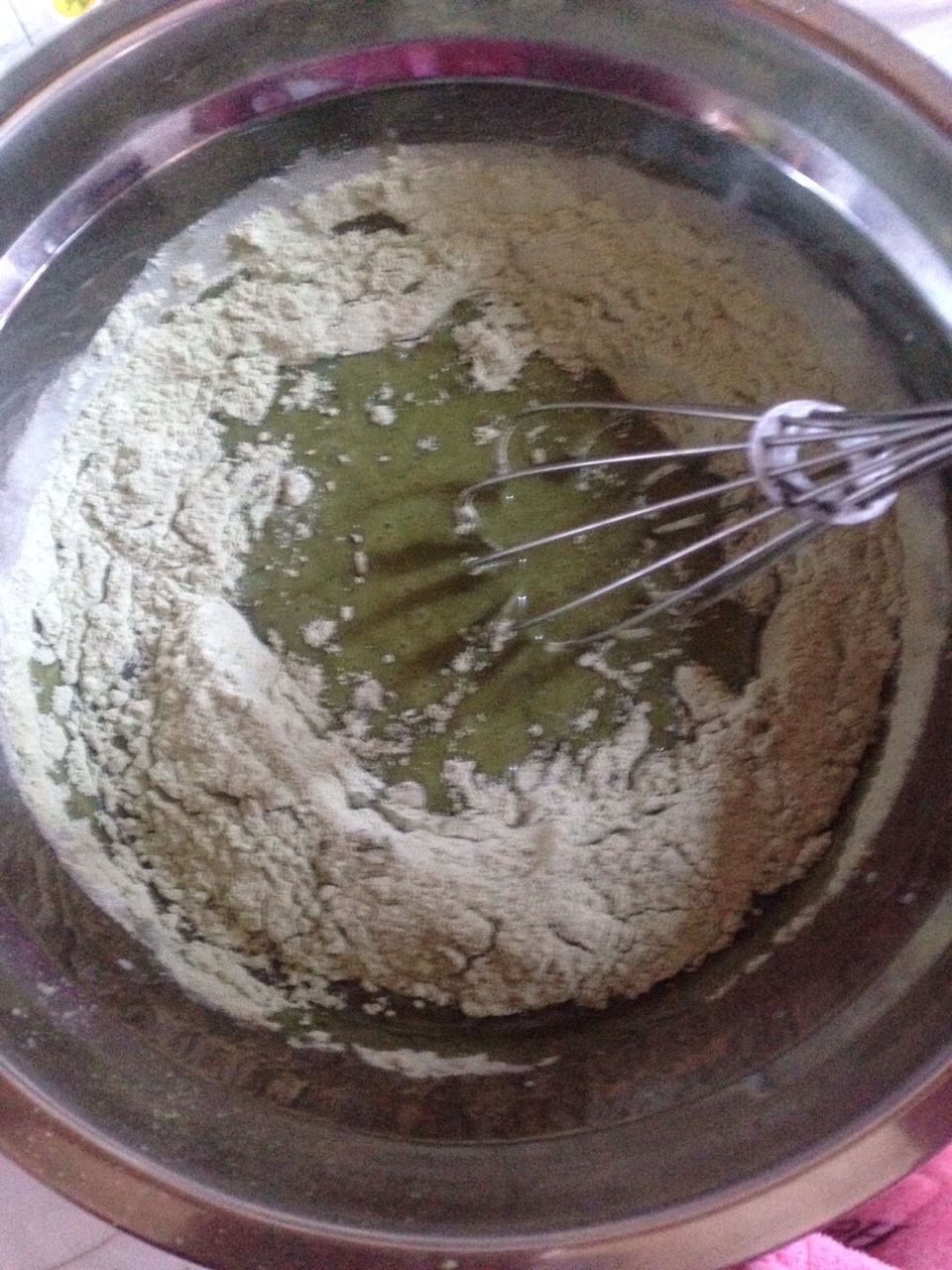 蜜豆奶油抹茶卷的做法 步骤2