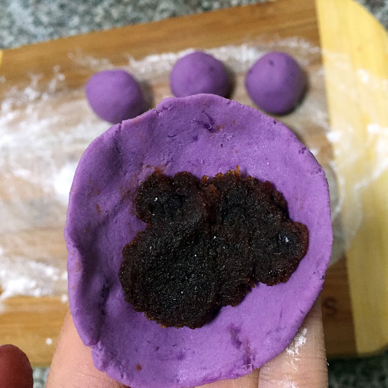紫薯糯米餈的做法 步骤4