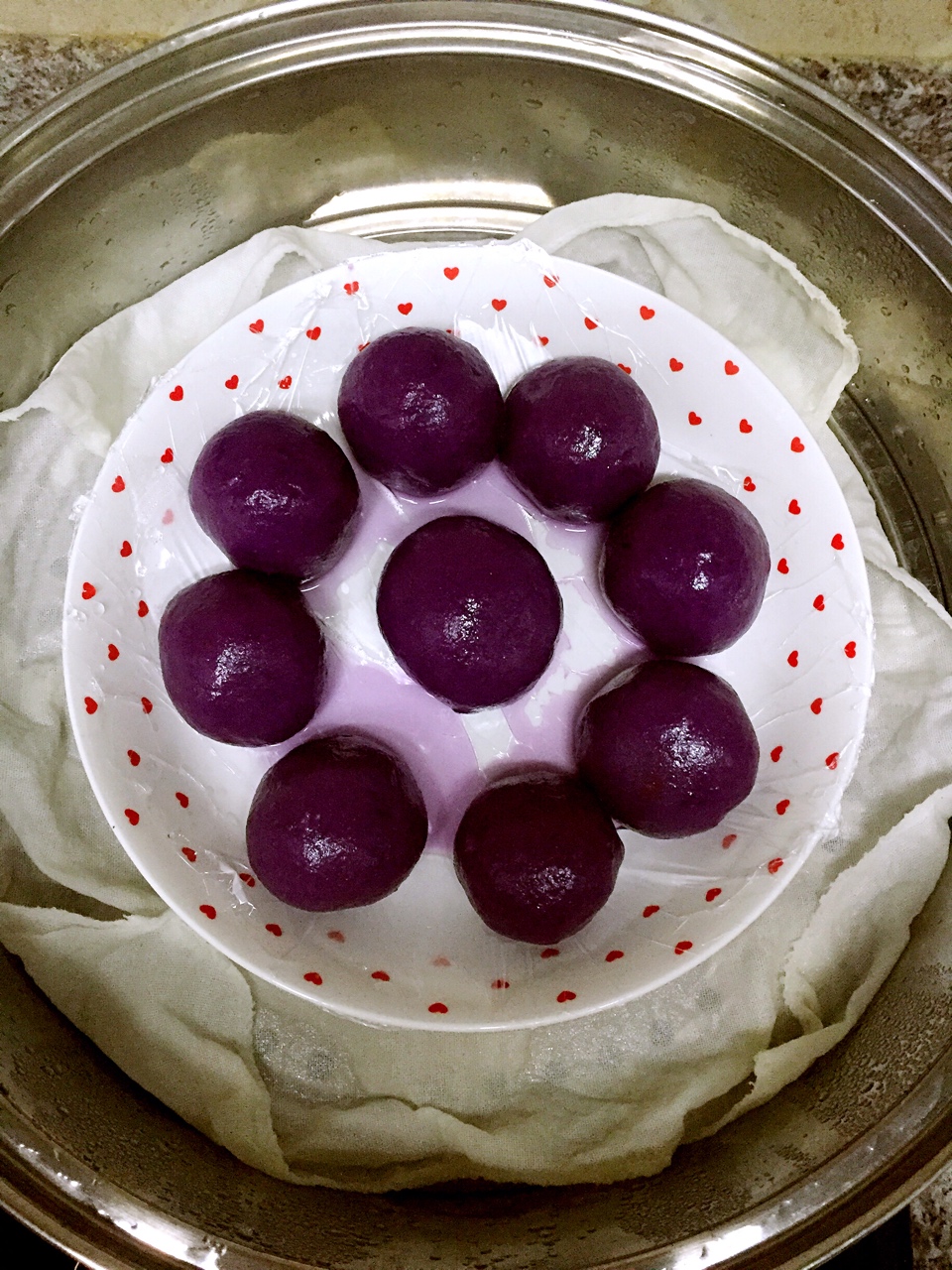 紫薯糯米餈的做法 步骤6