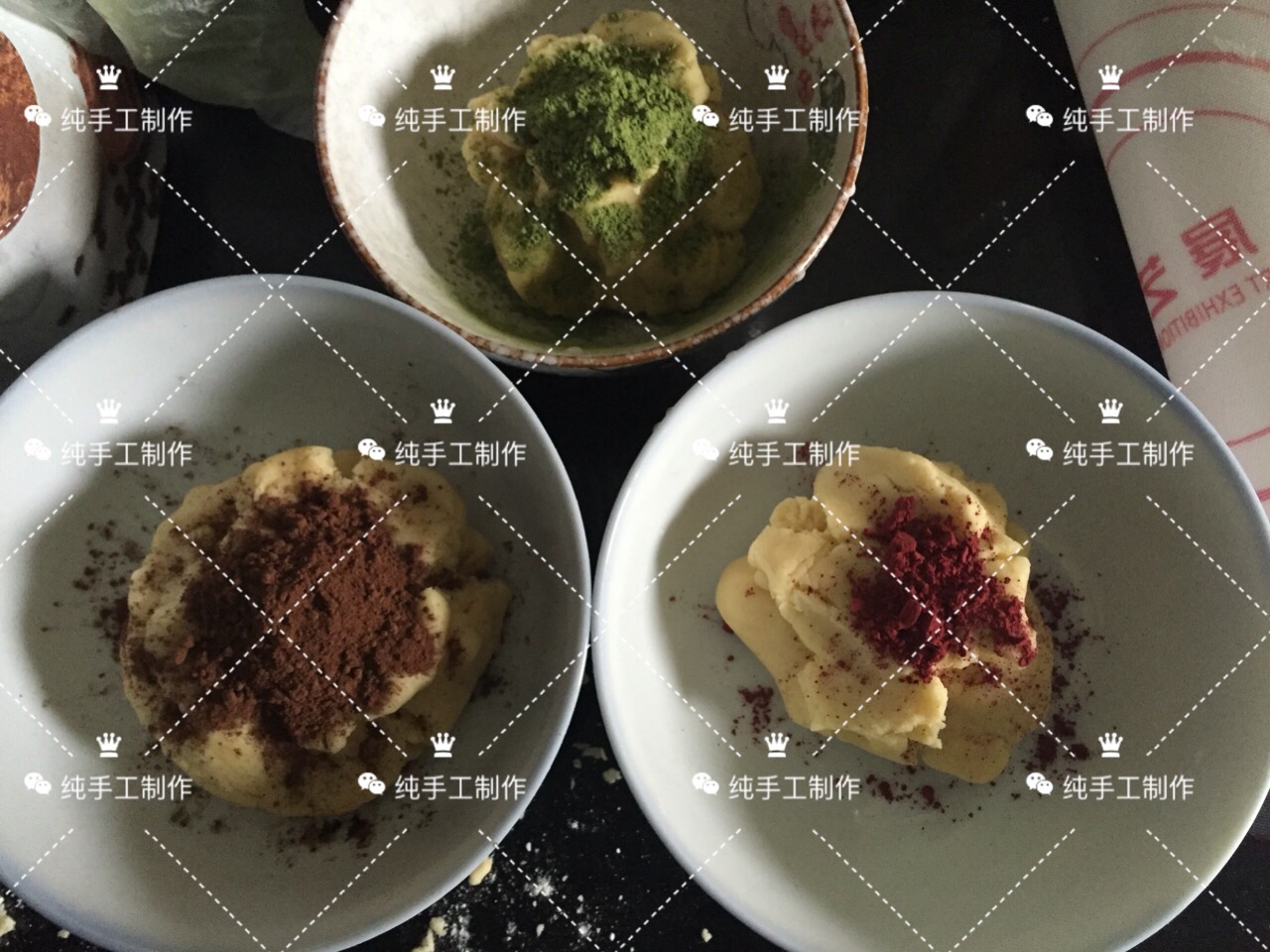 中式甜品—琥珀酥➕蛋黃酥的做法 步骤4