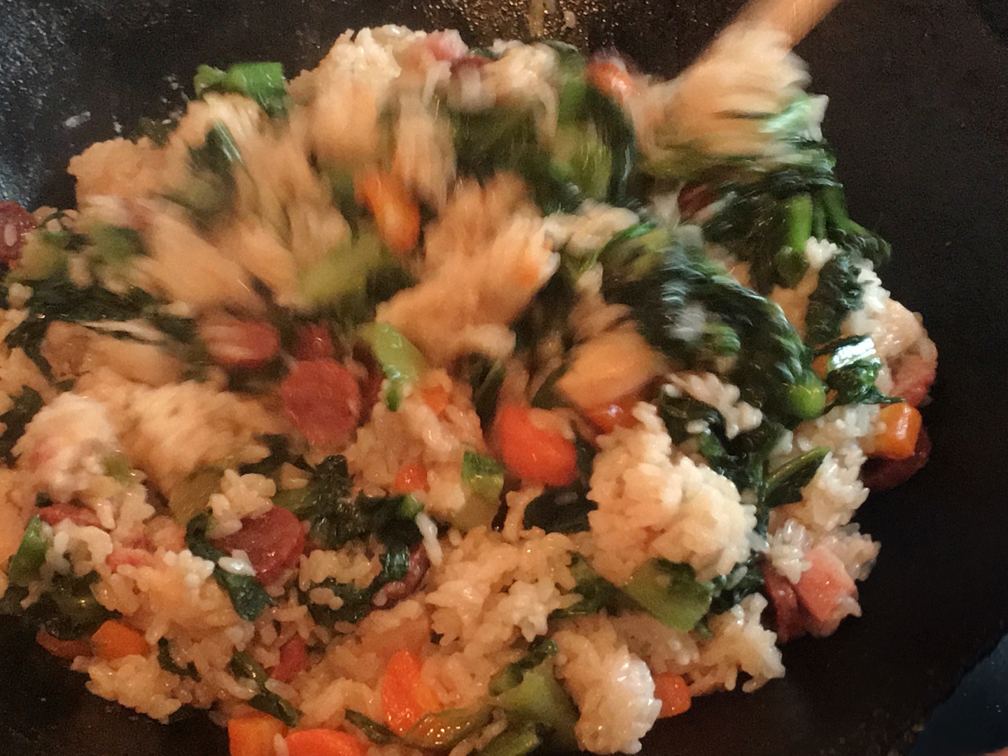 碧綠桑青的萵筍葉菜飯的做法 步骤9