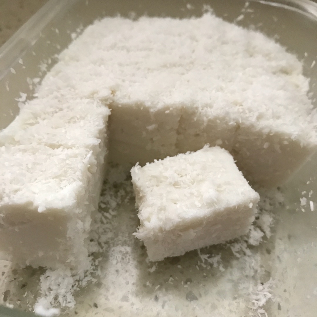 低脂低糖椰漿牛奶小方的做法 步骤5
