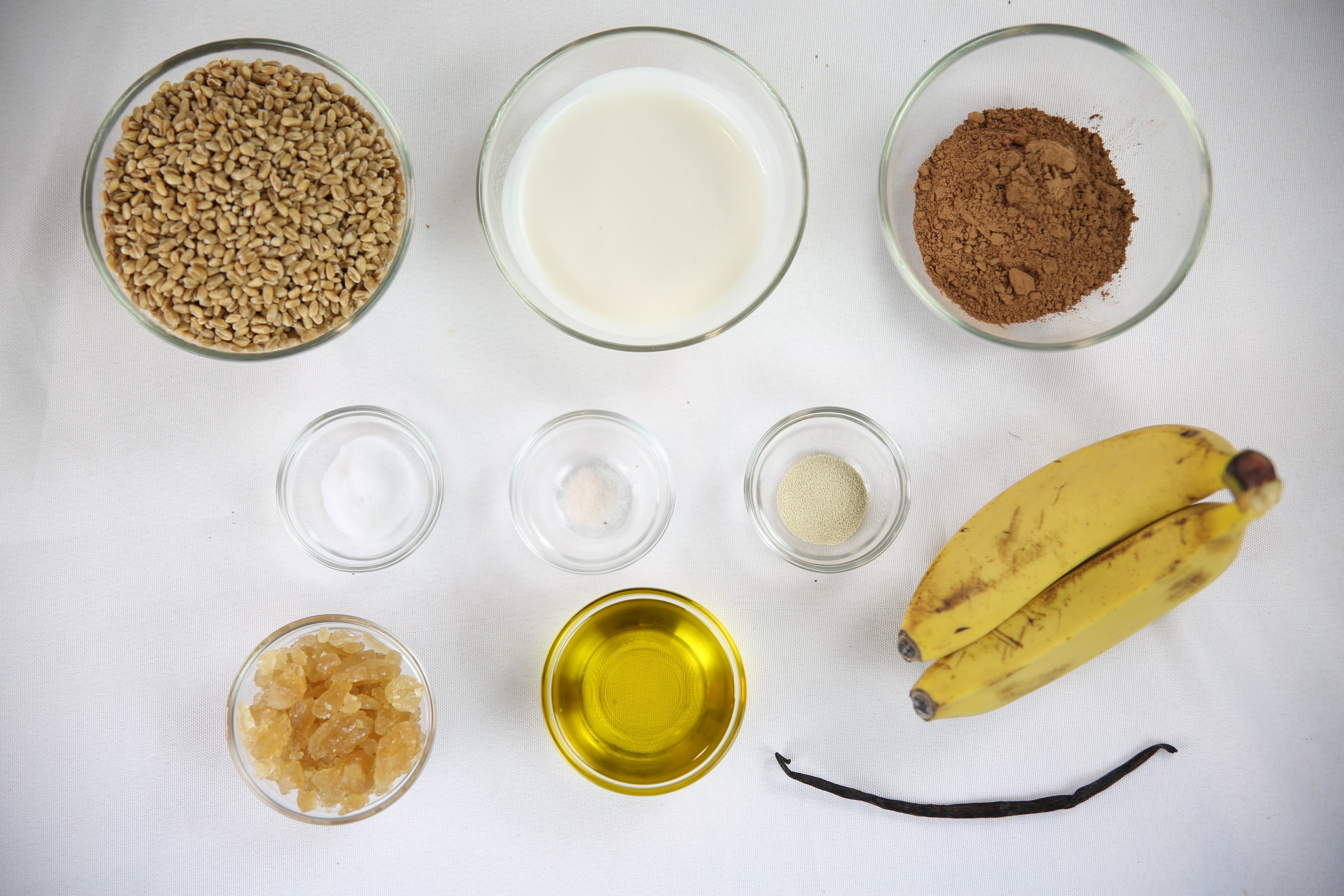 【素食】香蕉大理石紋蛋糕的做法 步骤1