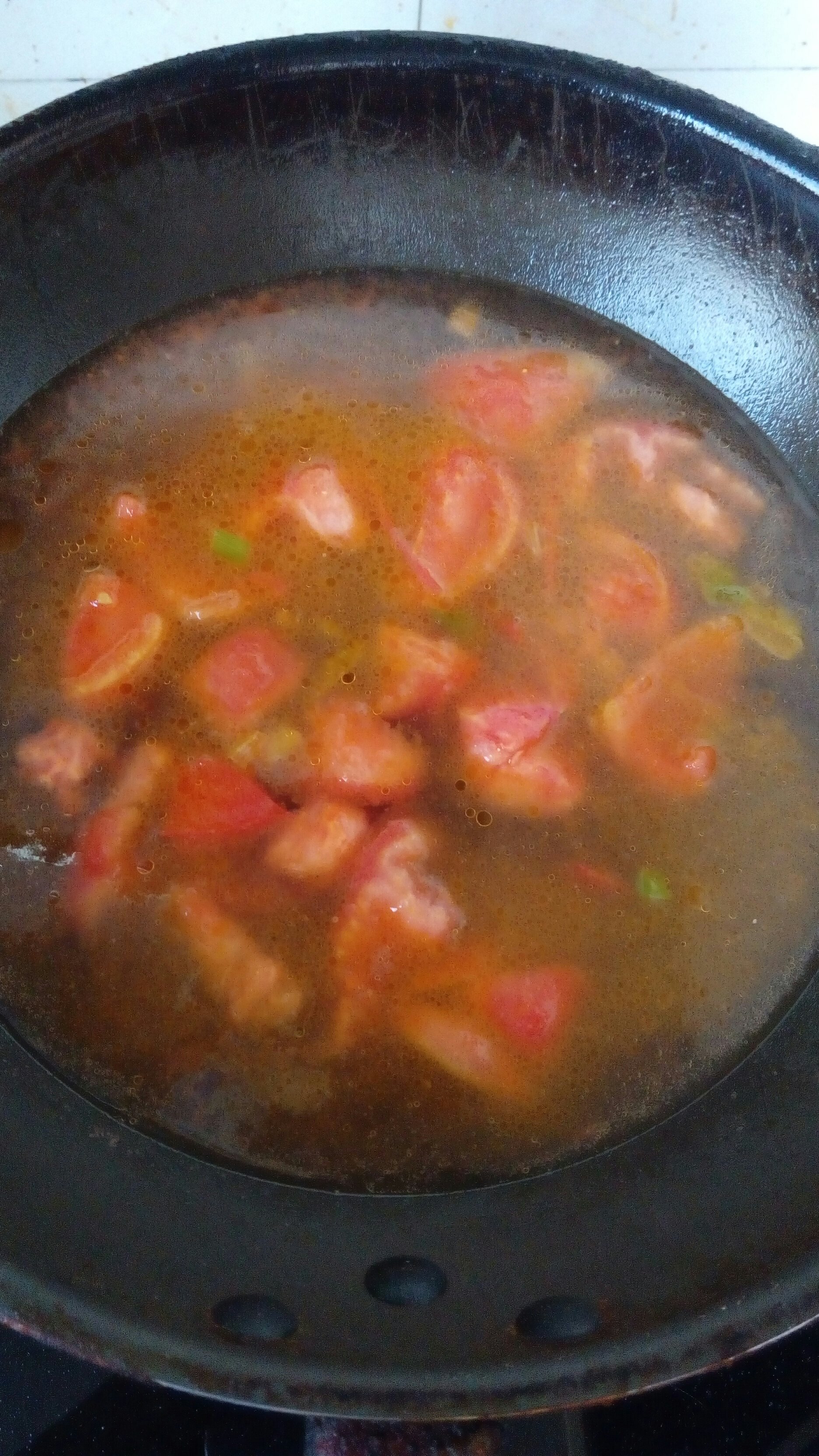 西紅柿面條湯的做法 步骤2