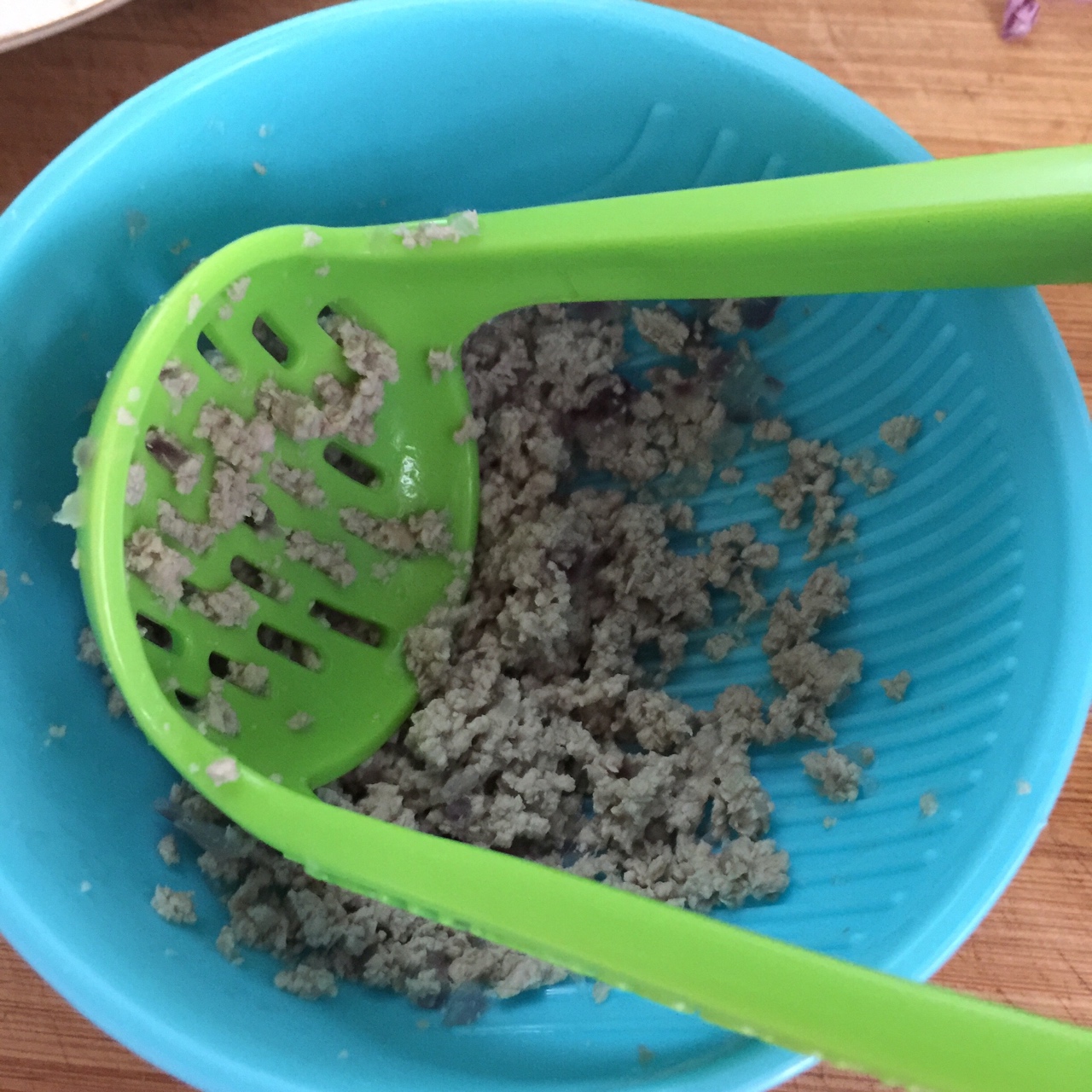 寶寶輔食之南瓜豬肉泥的做法 步骤8