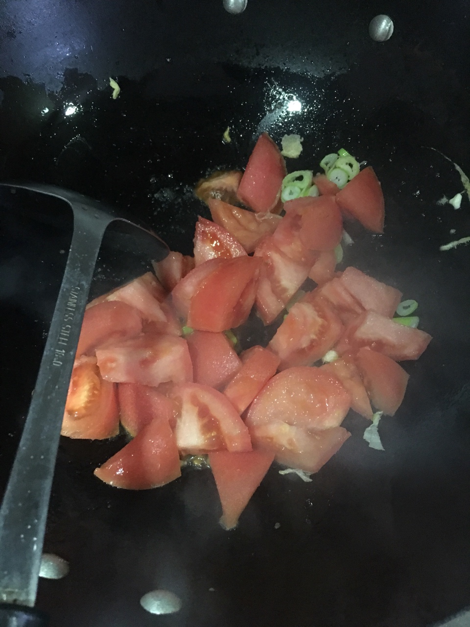 西紅柿雞蛋打鹵面的做法 步骤5
