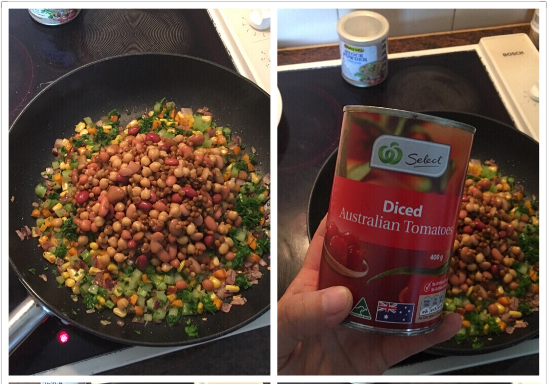 Vegan全素混合豆茄醬炖素丸子的做法 步骤5