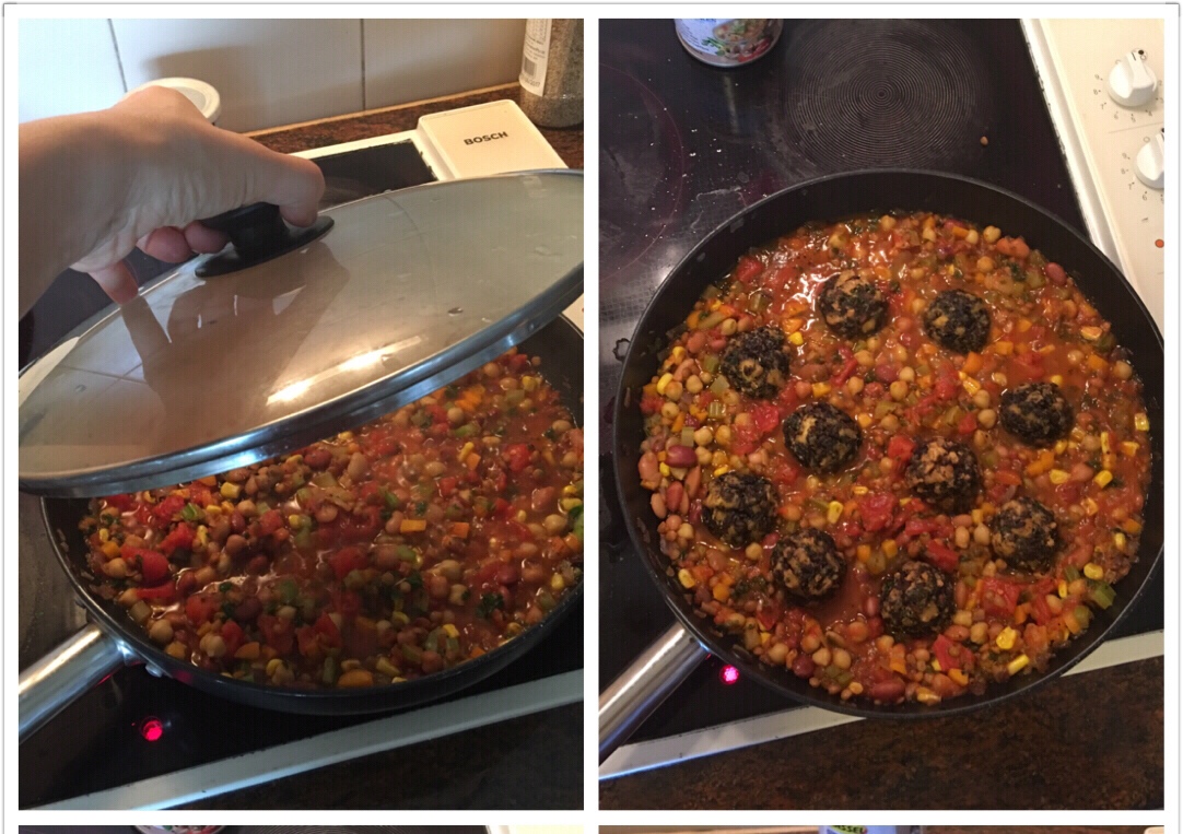 Vegan全素混合豆茄醬炖素丸子的做法 步骤11