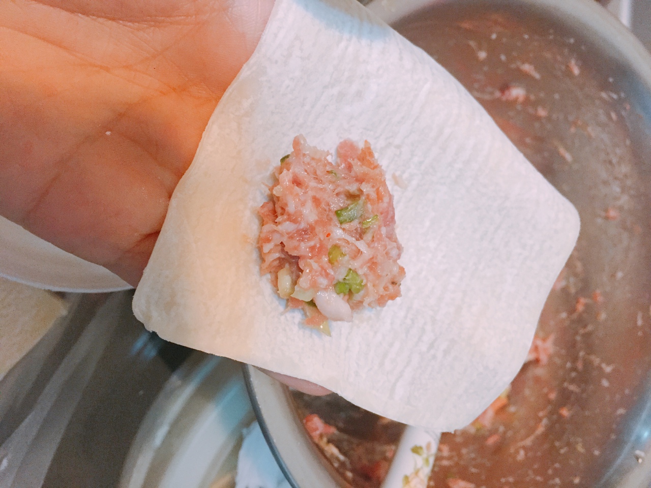 鮮肉蝦干餃的做法 步骤3