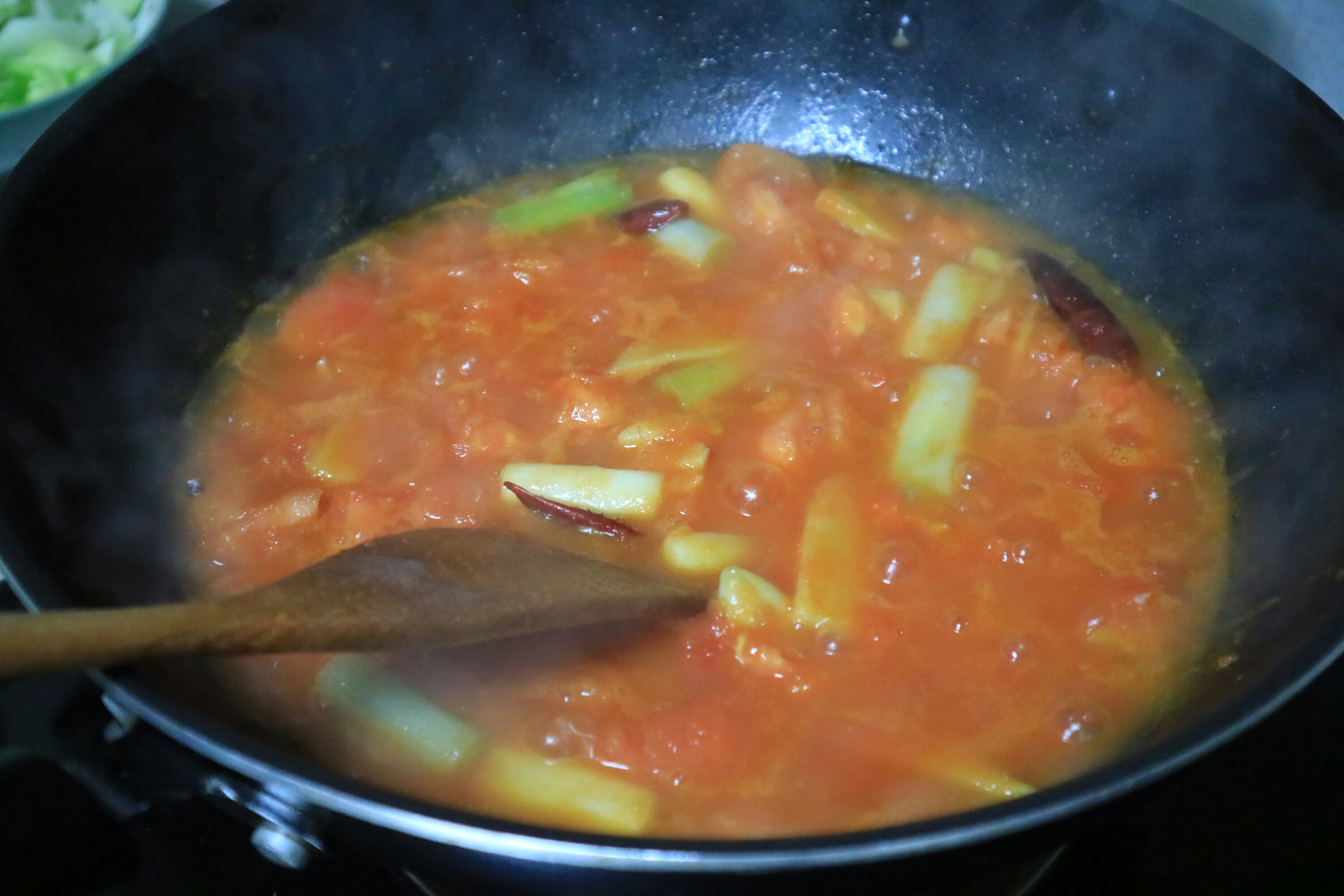暖心暖胃的快手番茄火鍋的做法 步骤6