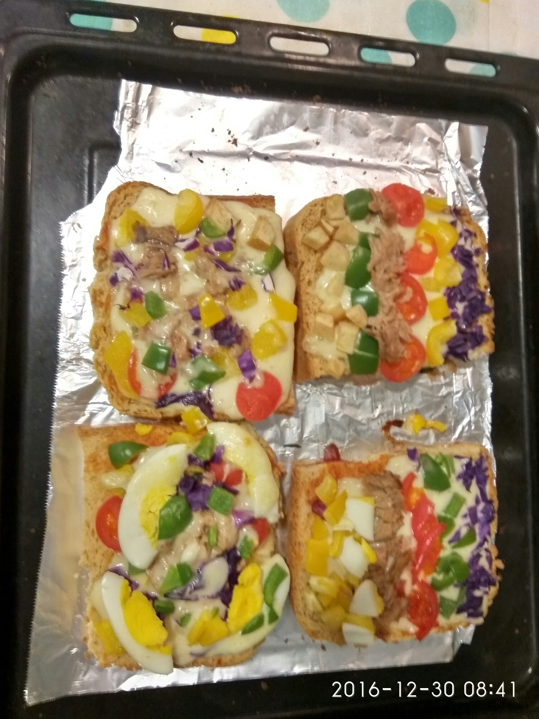 懶人彩虹披薩-兩歲寶寶也可食用的做法 步骤4