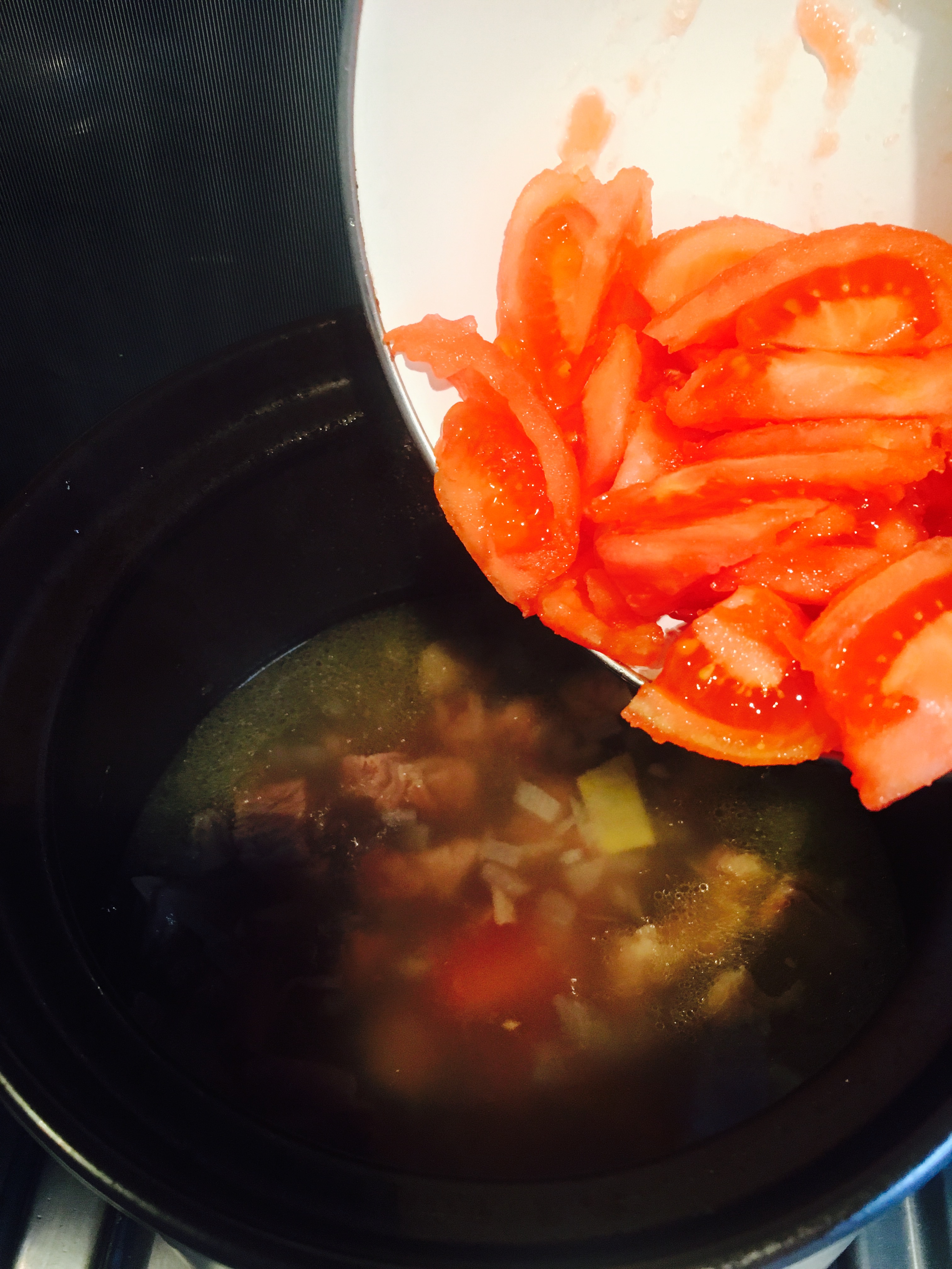 番茄牛腩湯面的做法 步骤12