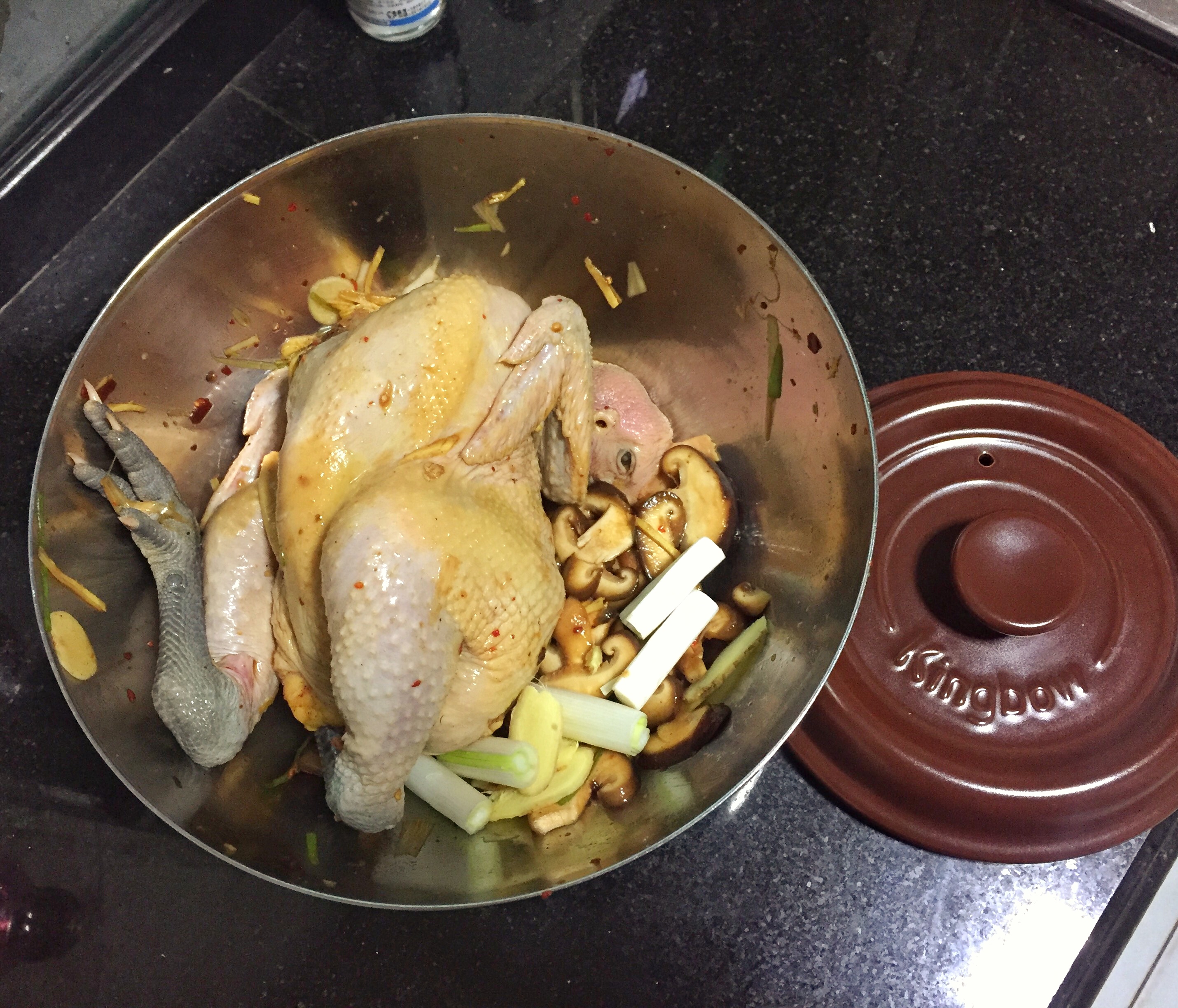 #坤博砂鍋干燒雞#的做法 步骤4