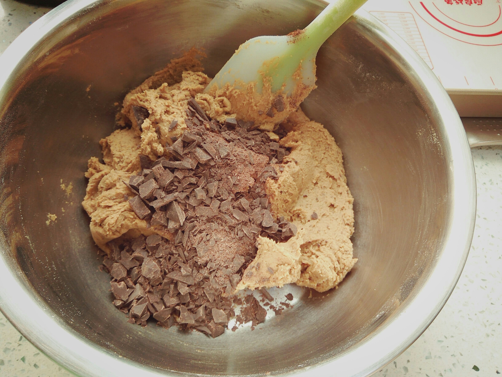 粉鹽黑巧cookie的做法 步骤10