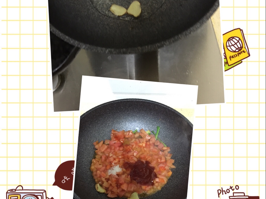 開胃菜番茄煮魚片的做法 步骤2