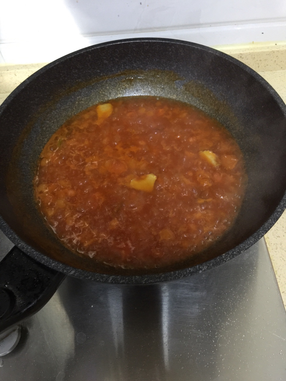 開胃菜番茄煮魚片的做法 步骤3