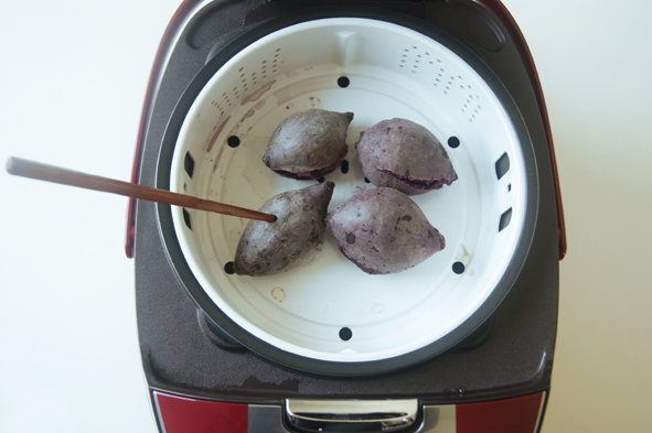 低脂健康小甜點【紫薯草莓大福】的做法 步骤6
