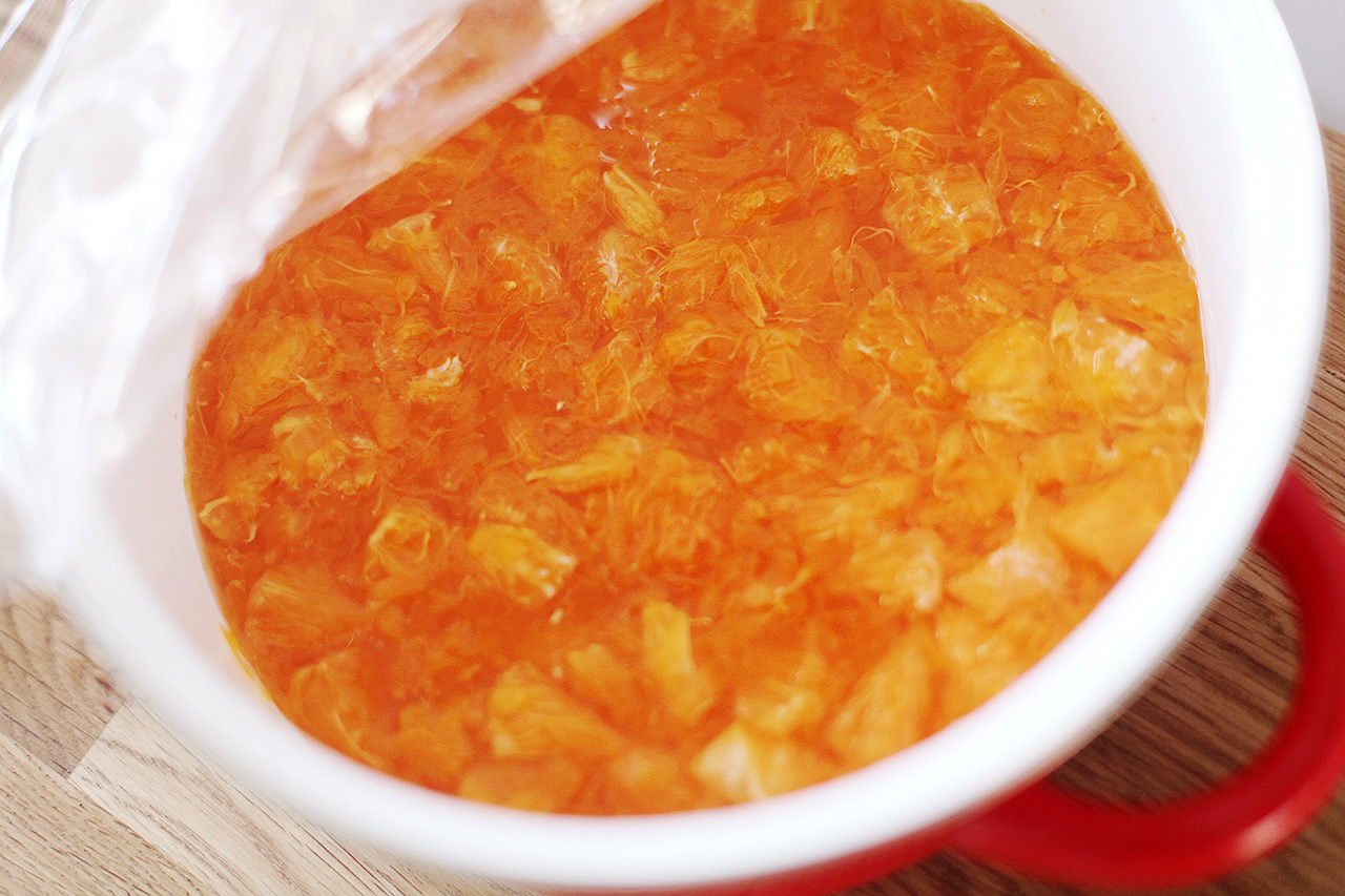 帶果粒粒超新鮮的橘子果醬！的做法 步骤13