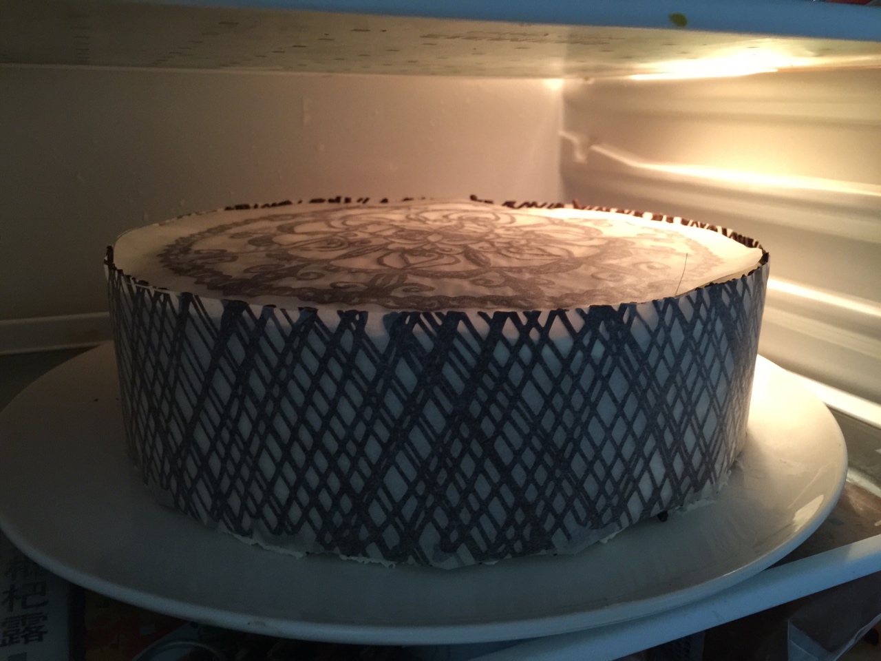 堂媽教你做巧克力轉印蛋糕的做法 步骤23