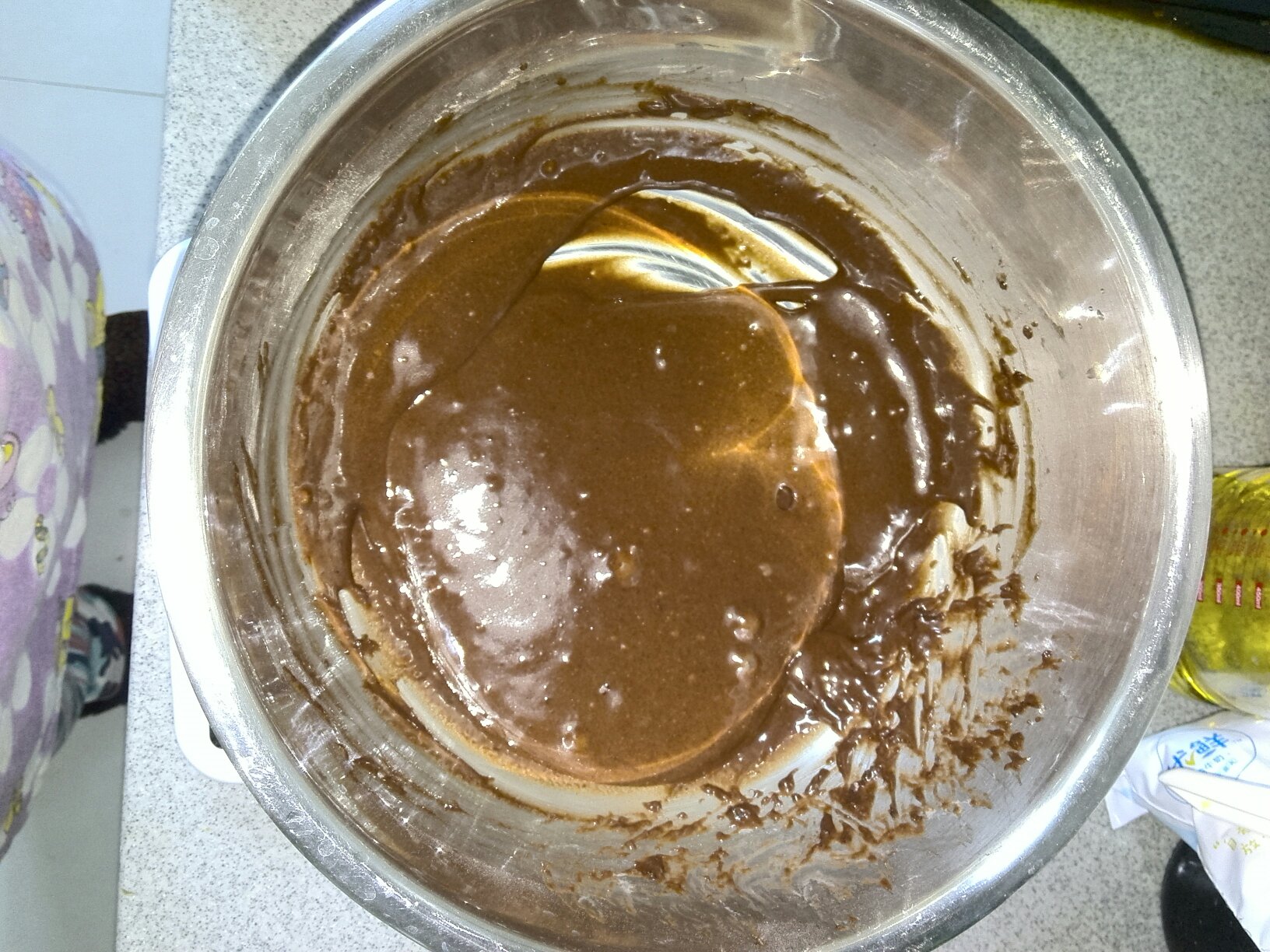 六寸巧克力戚風蛋糕的做法 步骤8