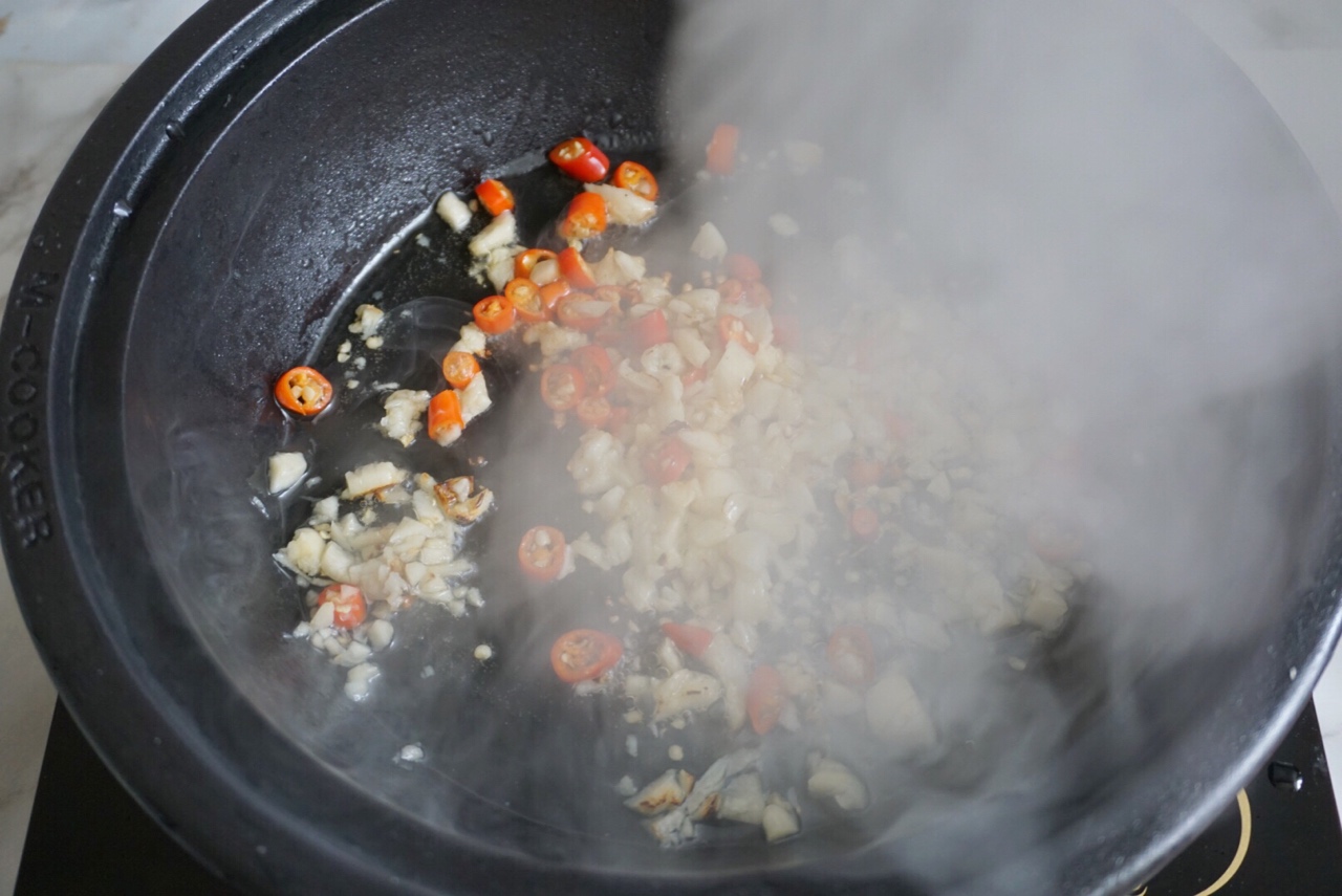 干鍋花菜的做法 步骤4