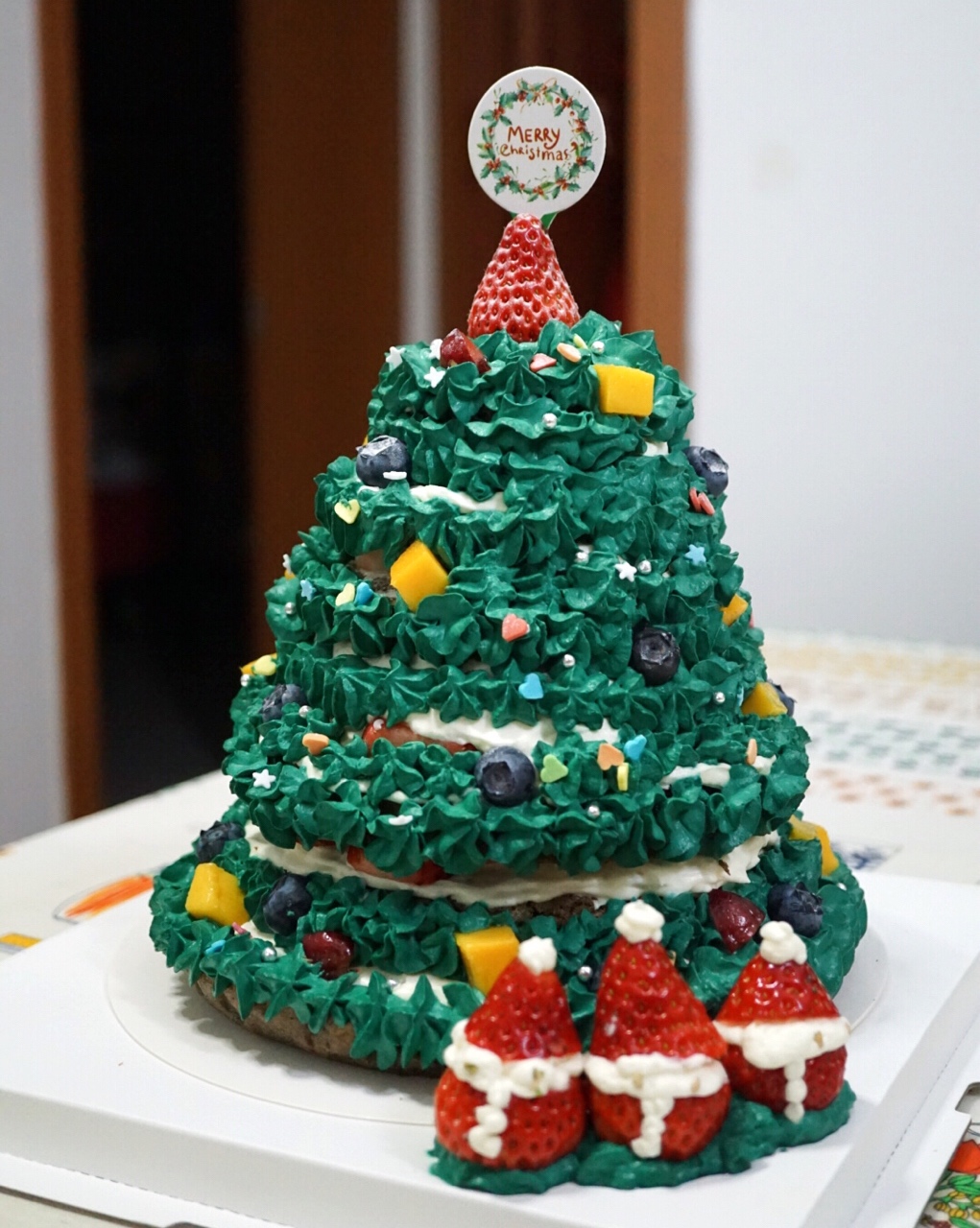 聖誕樹蛋糕的做法 步骤4