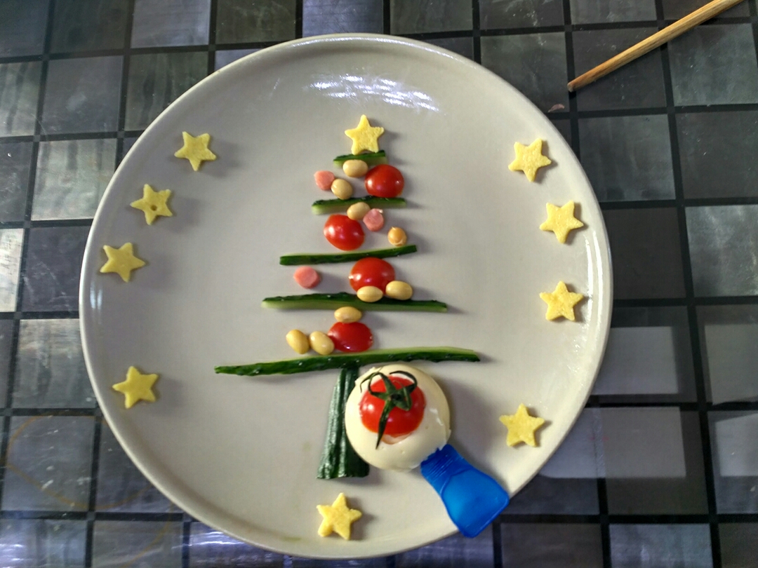 兒童餐聖誕樹的做法 步骤1