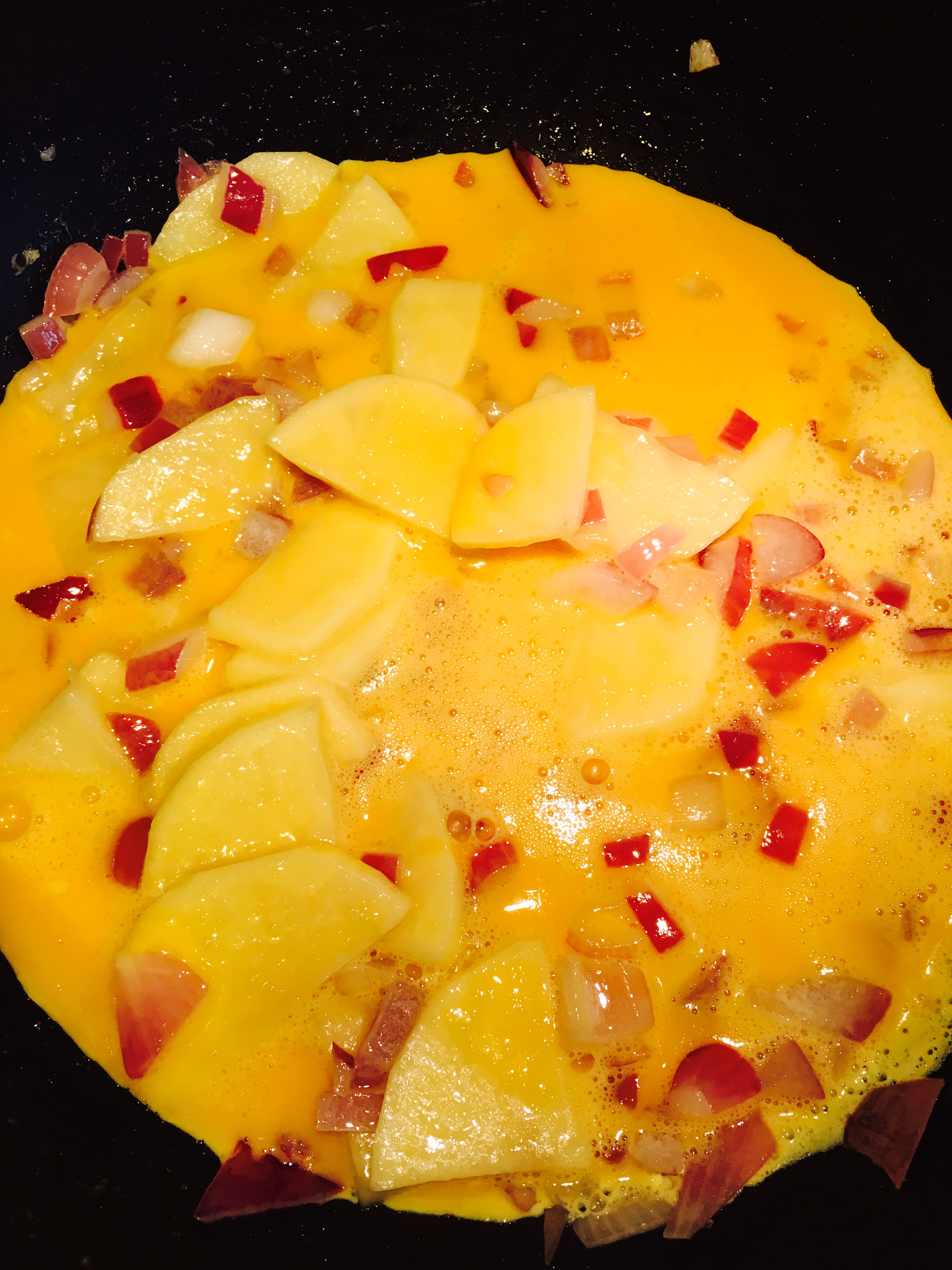 土豆意式香腸烘蛋(potato peperoni frittata)的做法 步骤9