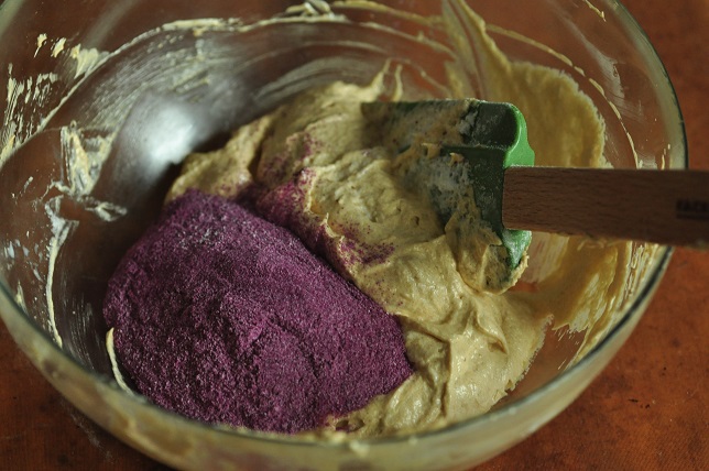 芝麻紫薯大理石磅蛋糕的做法 步骤11
