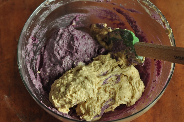 芝麻紫薯大理石磅蛋糕的做法 步骤13